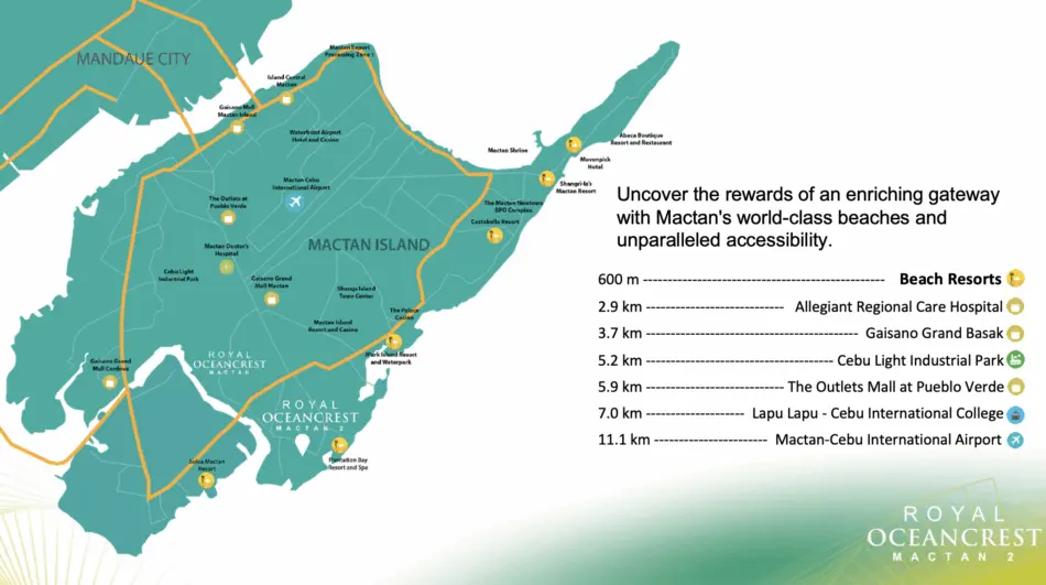 Royal Oceancrest Mactan 2 location map in Marigondon, Lapu-Lapu City
