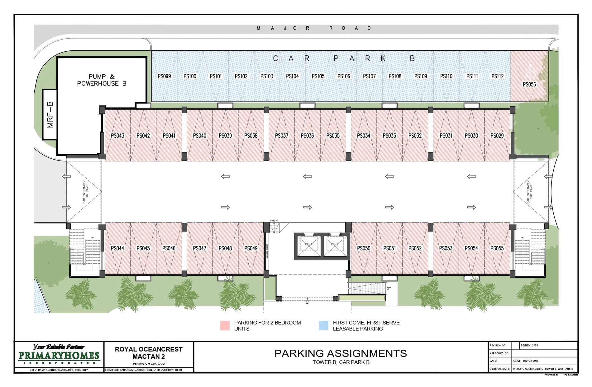 Royal Oceancrest Mactan 2 Tower B parking plan