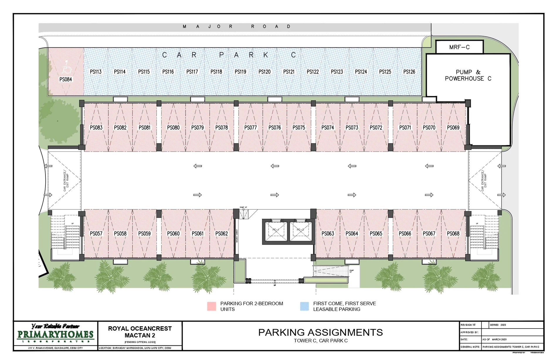 Royal Oceancrest Mactan 2 Tower C parking plan