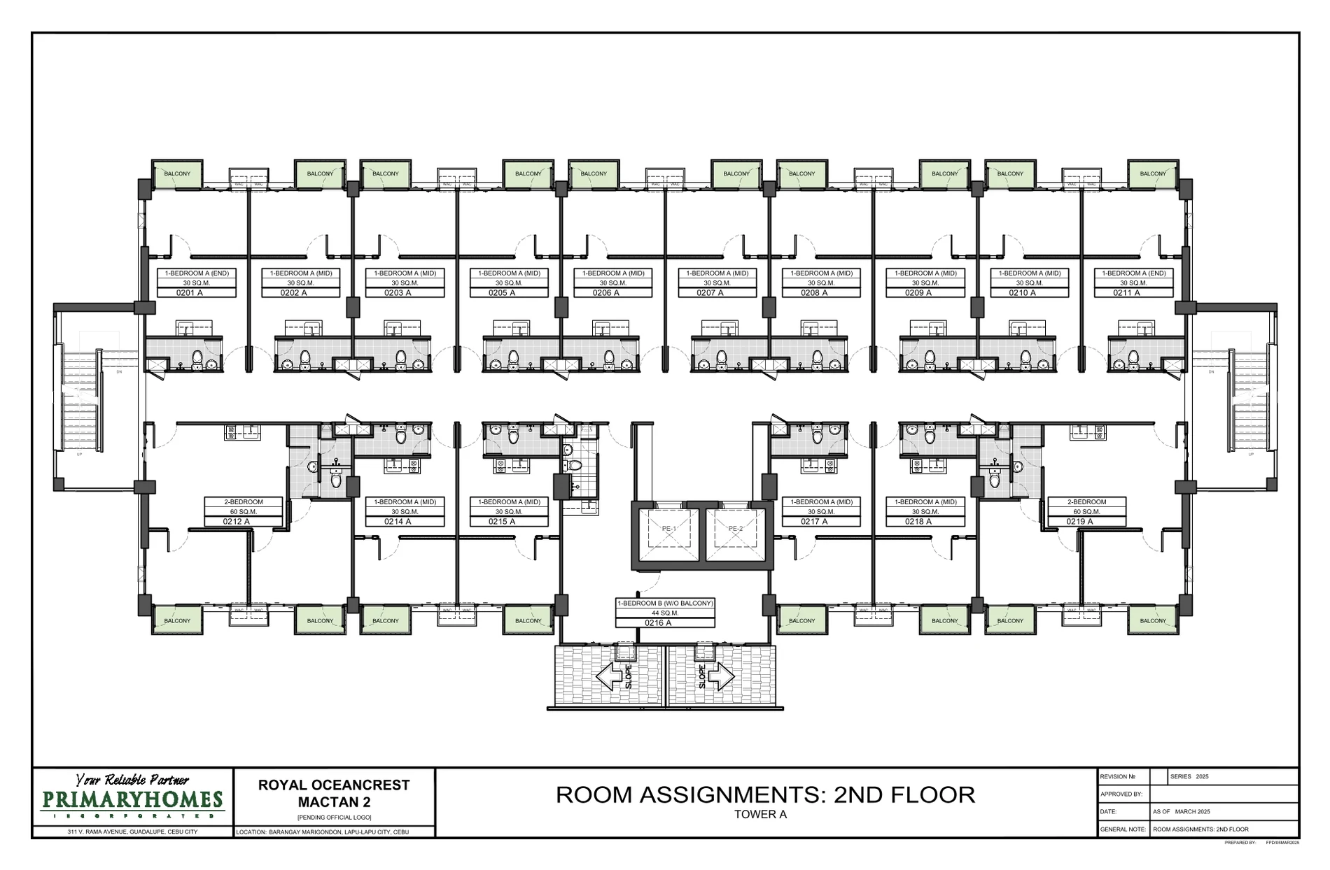 Royal Oceancrest Mactan 2 Tower A · Second Floor